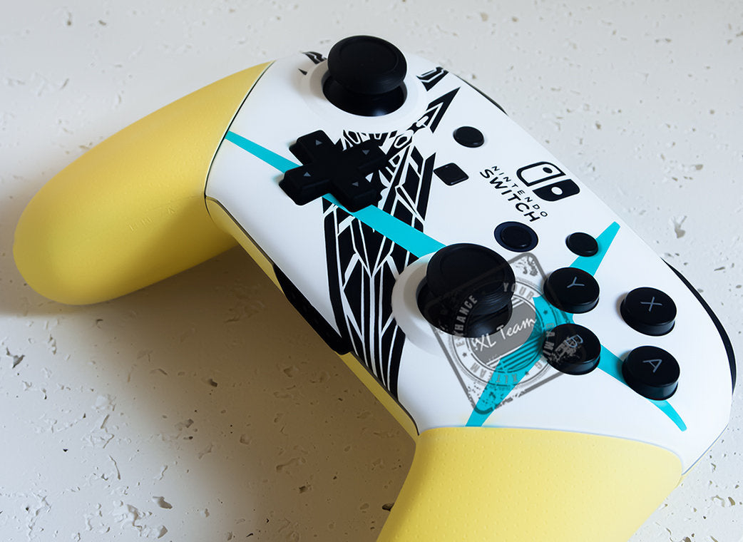 Custom Xenoblade Chronicles Mythra Themed Nintendo Switch Pro Controller XLTeam 5 out of 5 stars
