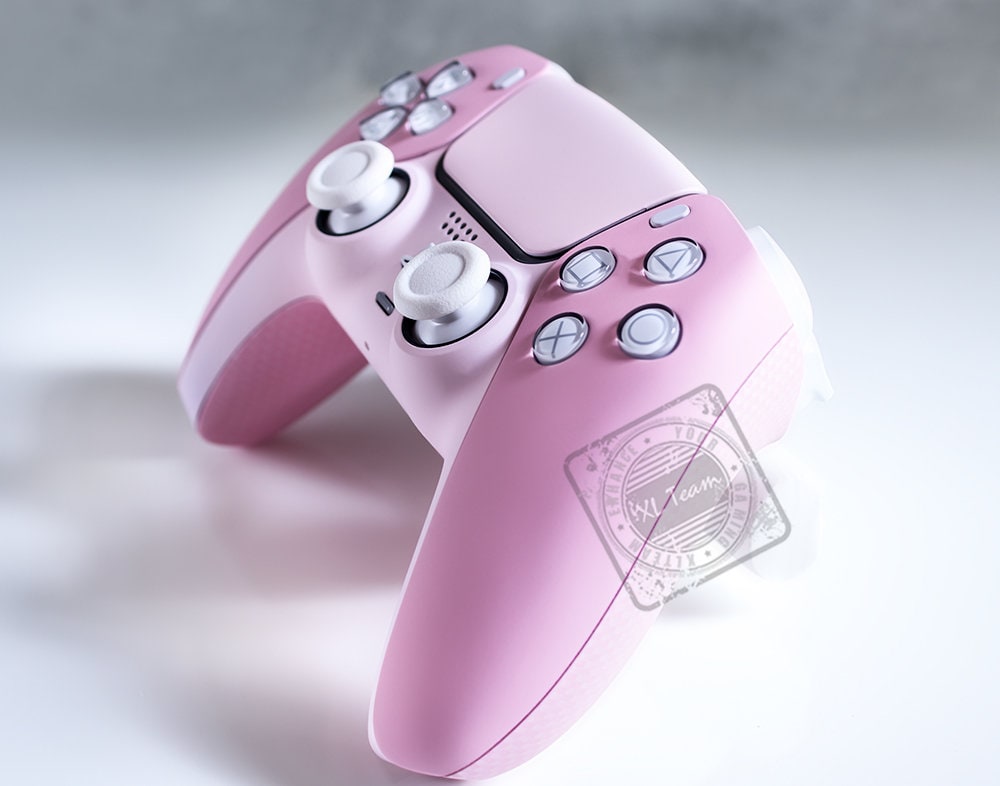 Custom Pastel and Baby Pink Themed PlayStation 5 PS5 DualSense Wireless Controller