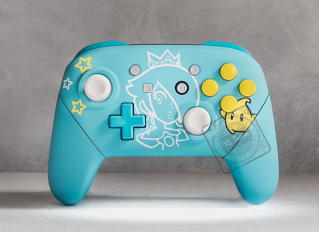 Custom Rosalina and Luma Themed Nintendo Switch Pro Controller