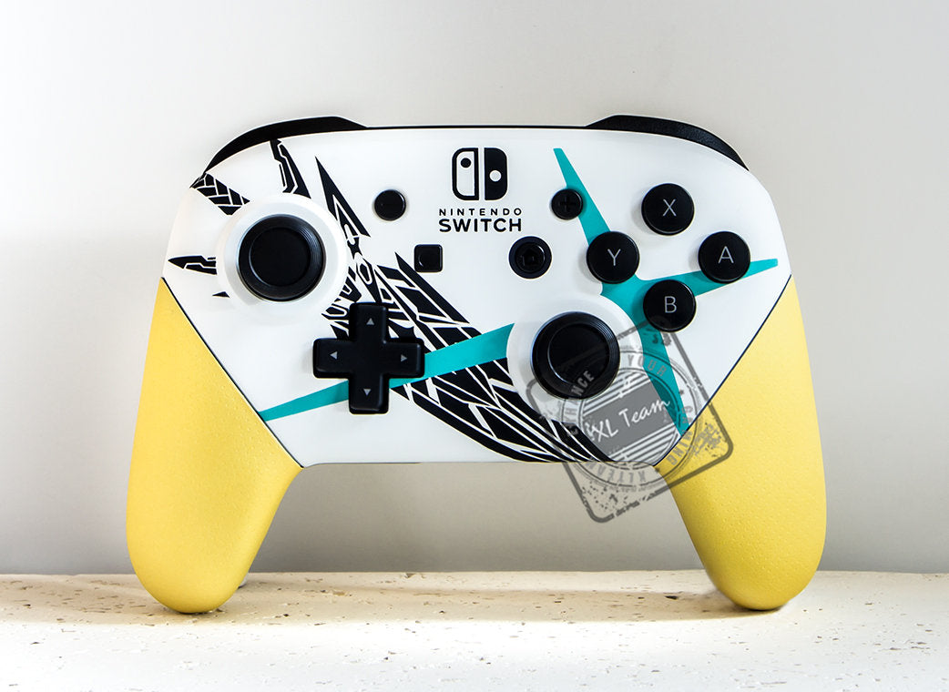 Custom Xenoblade Chronicles Mythra Themed Nintendo Switch Pro Controller XLTeam      5 out of 5 stars