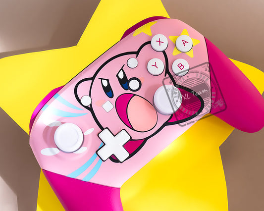 Custom Kirby Themed Nintendo Switch Pro Controller