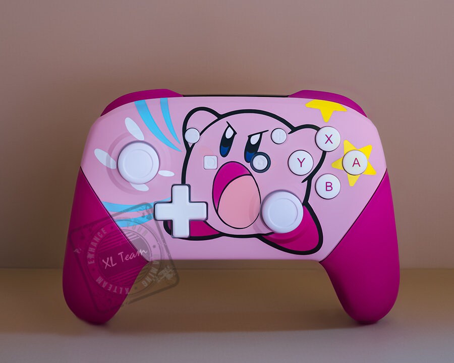 Custom Kirby Themed Nintendo Switch Pro Controller