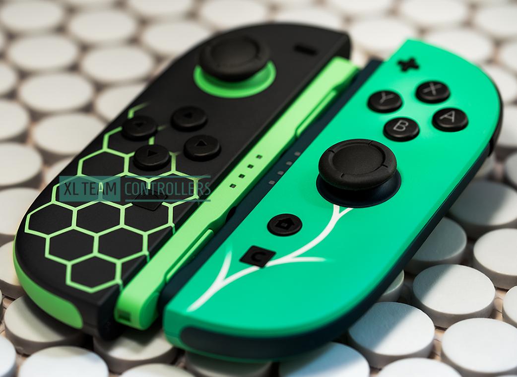 Pokemon Legends Z-A Themed Nintendo Switch JoyCons 2 Controllers Custom Hand-Painted