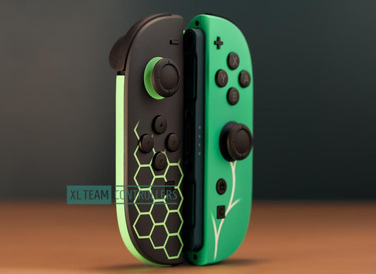 Pokemon Legends Z-A Themed Nintendo Switch JoyCons 2 Controllers Custom Hand-Painted